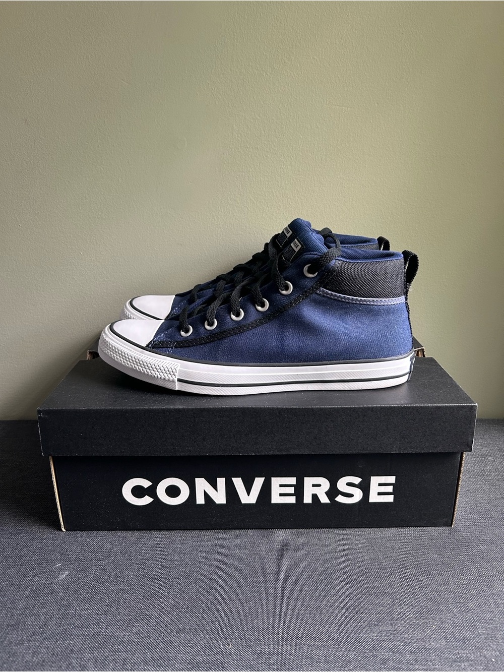 Converse Chuck Taylor All Star Blue and Black High-Top Sneakers